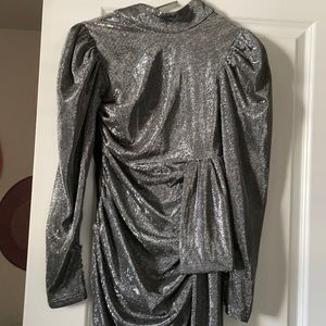 Silver dress size 4 ASOS